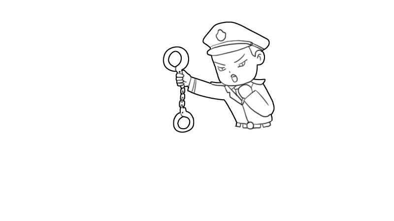 警察简笔画步骤(画警察的脑袋和帽子有什么区别)
