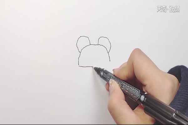 熊猫帽子简笔画(熊猫的眼睛怎么画才好看)