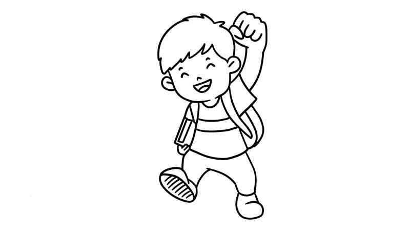 卡通男生简笔画(画出男孩的身体怎么办)