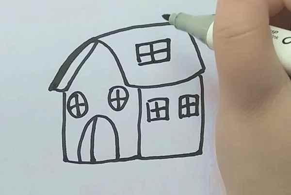 小屋子简笔画(室内设计师培训哪个好)