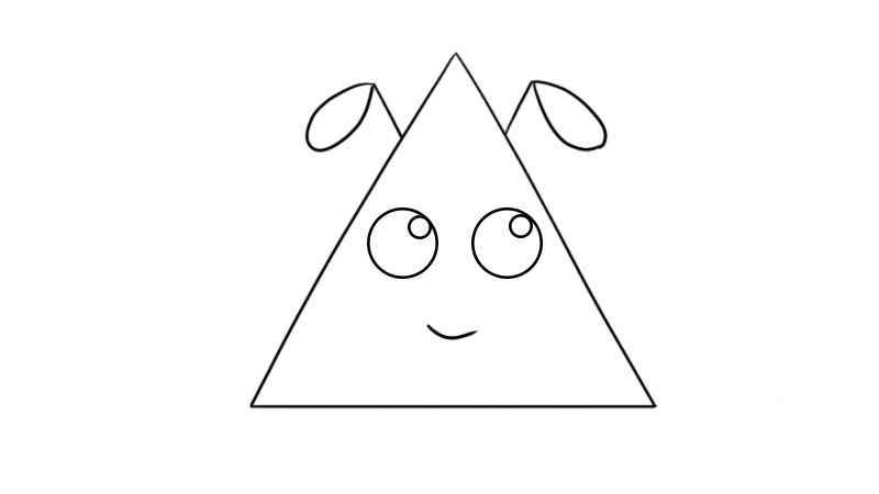 三角形简笔画 三角形简笔画步骤