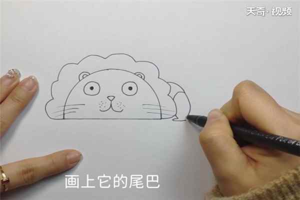 狮子的画法(狮子的画法简笔画)