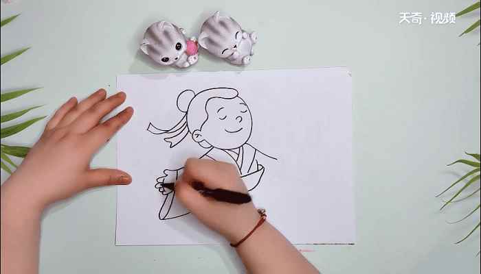 ​古装人物简笔画(古装人物的头发怎么画)