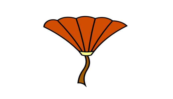 扇子简笔画(画扇子的菱形怎么设计)