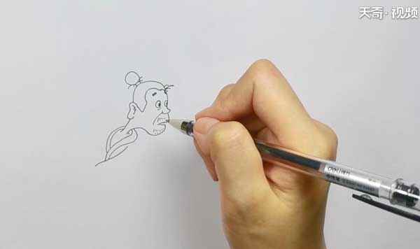 守株待兔简笔画