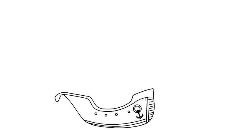 海盗船简笔画(海盗标志的船身轮廓有哪些)