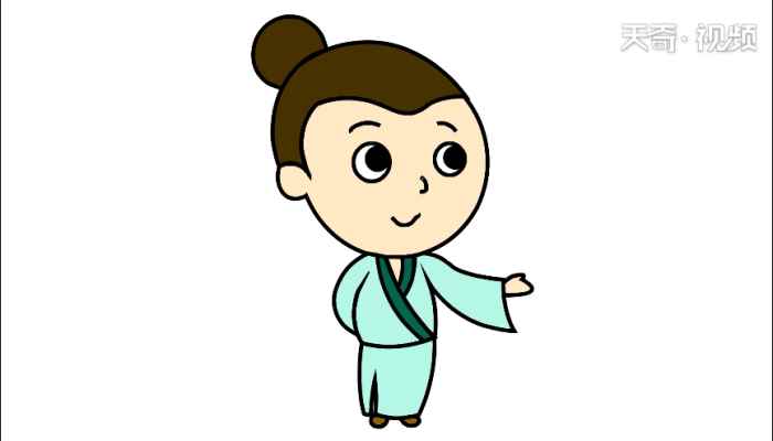 古诗简笔画(画诗人的眼睛、鼻子、嘴巴)