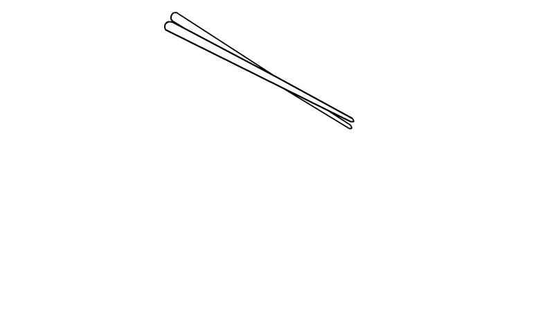 面条简笔画 面条的画法