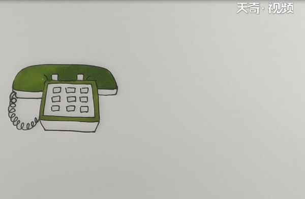 电话简笔画(电话简笔画简单又好看)