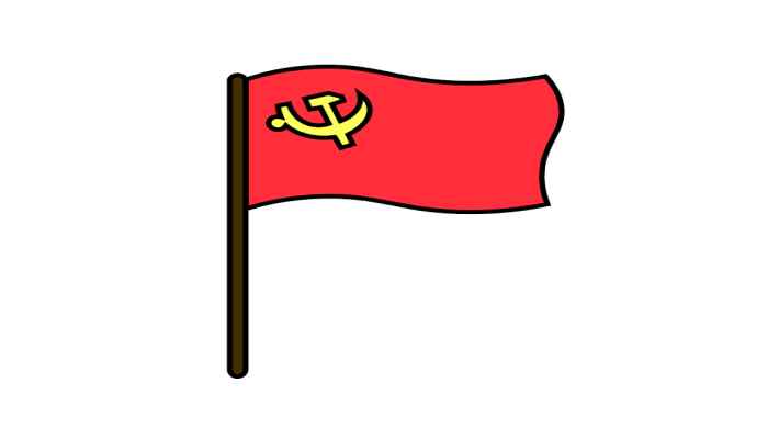 党旗简笔画(画党旗的旗面是什么意思)