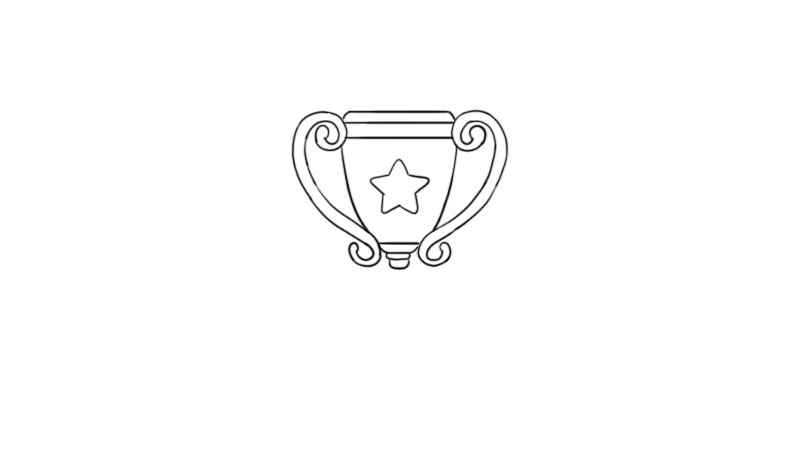 奖杯简笔画(画出奖杯的底座有哪些)