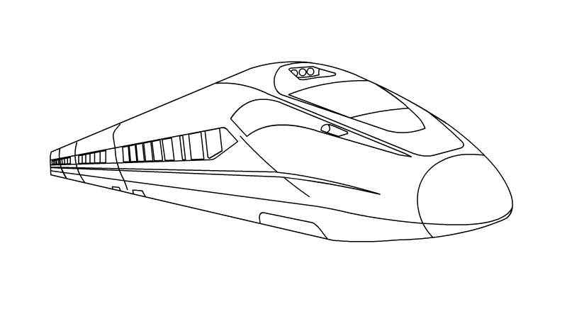 高铁简笔画(高铁的画出车头和车厢有什么区别)