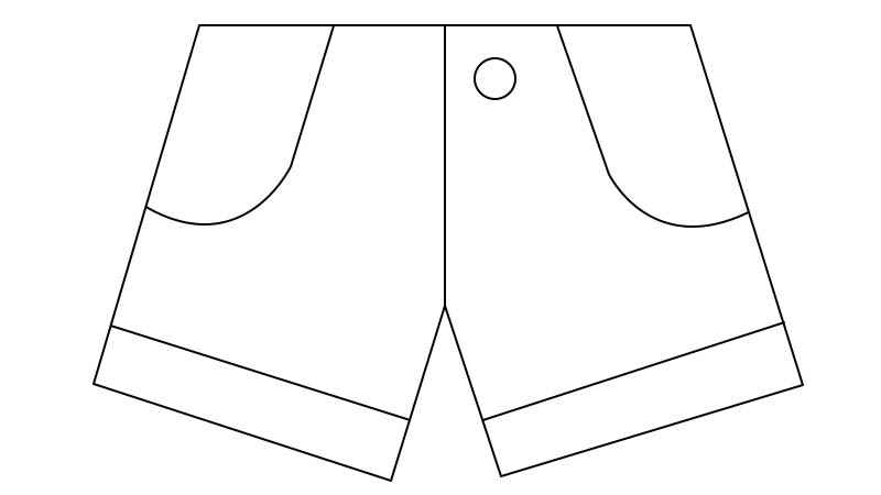 短裤简笔画(画出短裤的轮廓是什么)