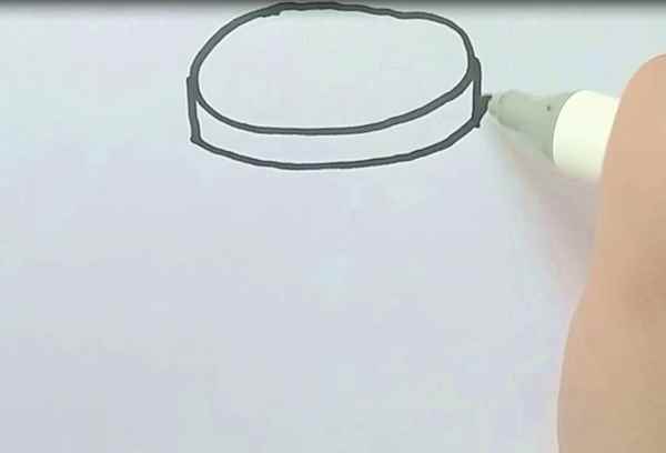 沙漏简笔画(我们先画出沙漏的顶部。)