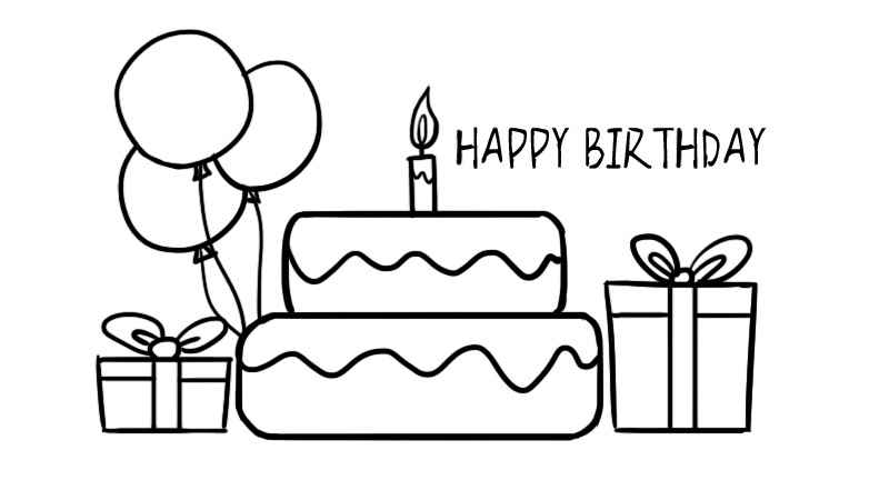 生日贺卡简笔画(生日贺卡简笔画可爱小图案)