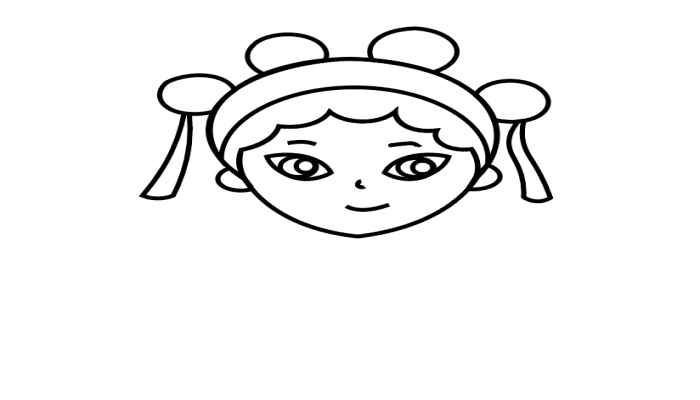 花旦图片手绘简笔画(如何画花旦的脸和头发)