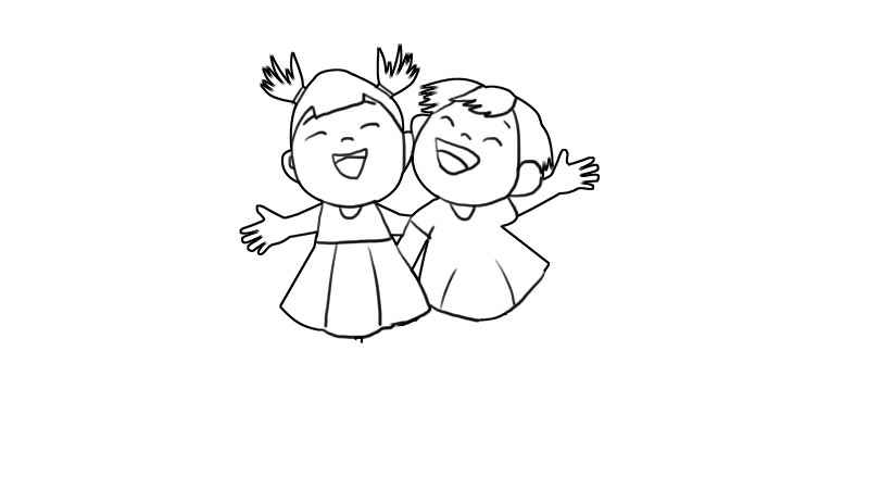 小朋友简笔画(小朋友的身体补充完整的方法)