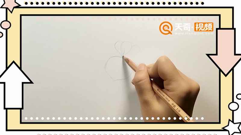 红萝卜简笔画(铅笔勾画出红萝卜的形状)