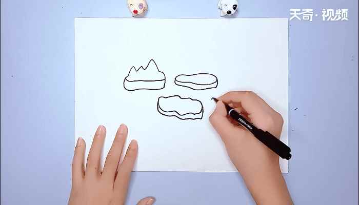 冰的简笔画(如何画出波浪形的冰块)