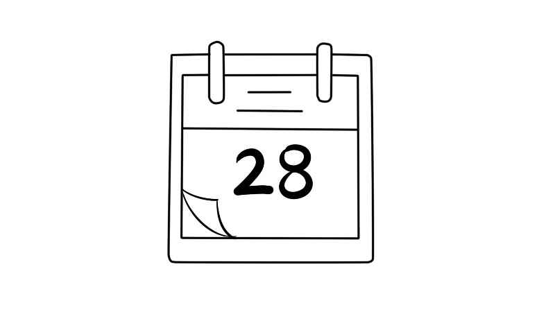 日历简笔画步骤(日历涂上颜色可以了吗)