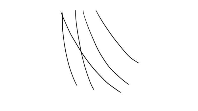 清明节柳枝简笔画简单(柳枝吹动的枝条怎么画)