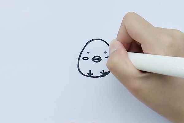 小鸡简笔画(画小鸡的身体轮廓有哪些)