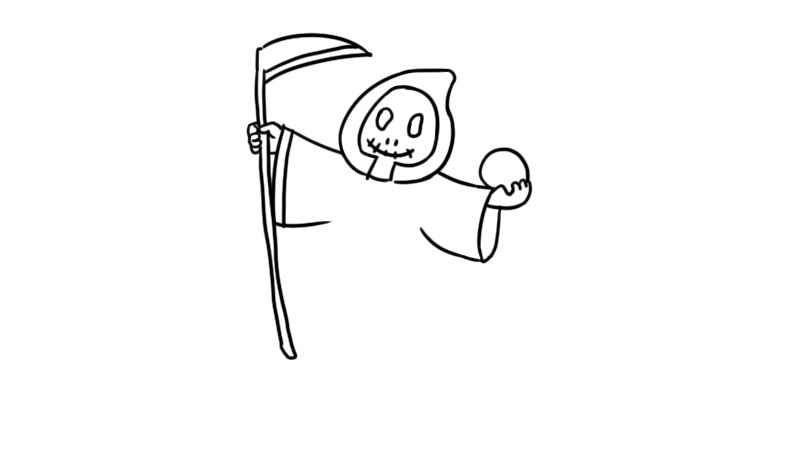 万圣节恐怖鬼怪简笔画(手画头部和手臂有什么区别)