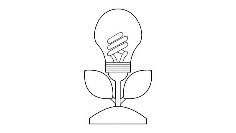 电灯简笔画步骤  电灯简笔画教程