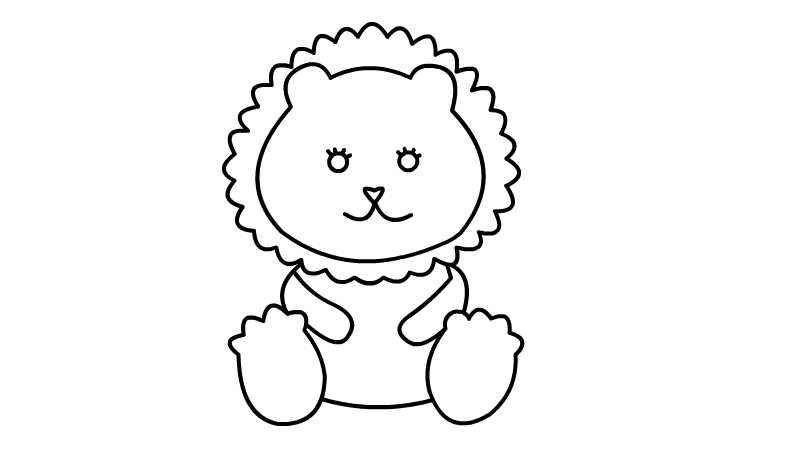 小狮子简笔画(如何画出小狮子的头部)