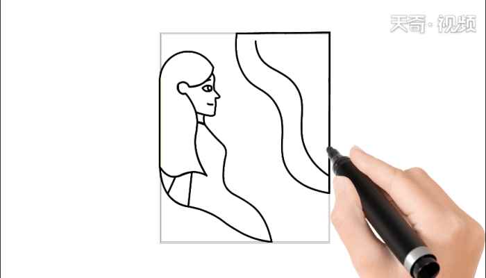 封面设计手绘简笔画(画女孩的脸和头发怎么办)