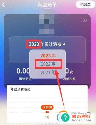 淘宝2022年度账单在哪看