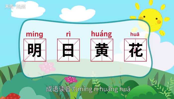 明日黄花的意思是什么?明日黄花的意思(明日黄花)