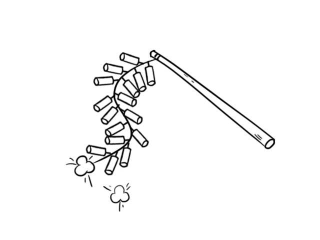鞭炮怎么画?(怎样画鞭炮)