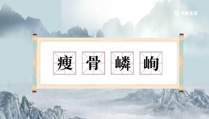 瘦骨嶙峋什么意思?瘦骨嶙峋意思(瘦骨嶙峋的意思)