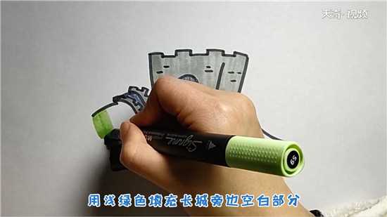 长城简笔画(长城简笔画)