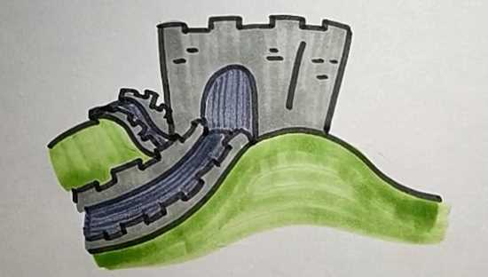 长城简笔画(长城简笔画)