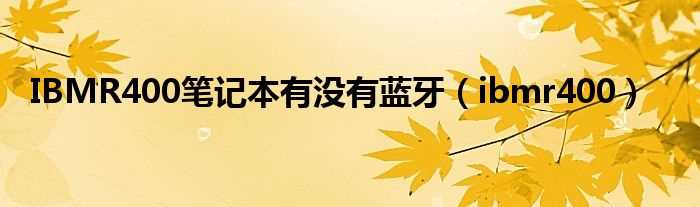 ibmr400_IBMR400笔记本有没有蓝牙(ibmr400)