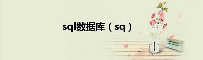 sq_sql数据库(sql数据库)