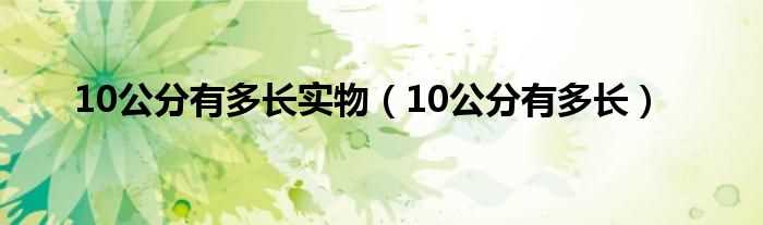 10公分有多长_10公分有多长实物(10公分)