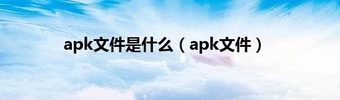 apk文件_apk文件是什么?(.apk)