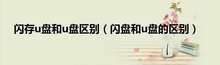 闪盘和u盘的区别_闪存u盘和u盘区别(闪存盘和u盘的区别)