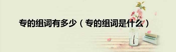 专的组词是什么_专的组词有多少?(专的组词)