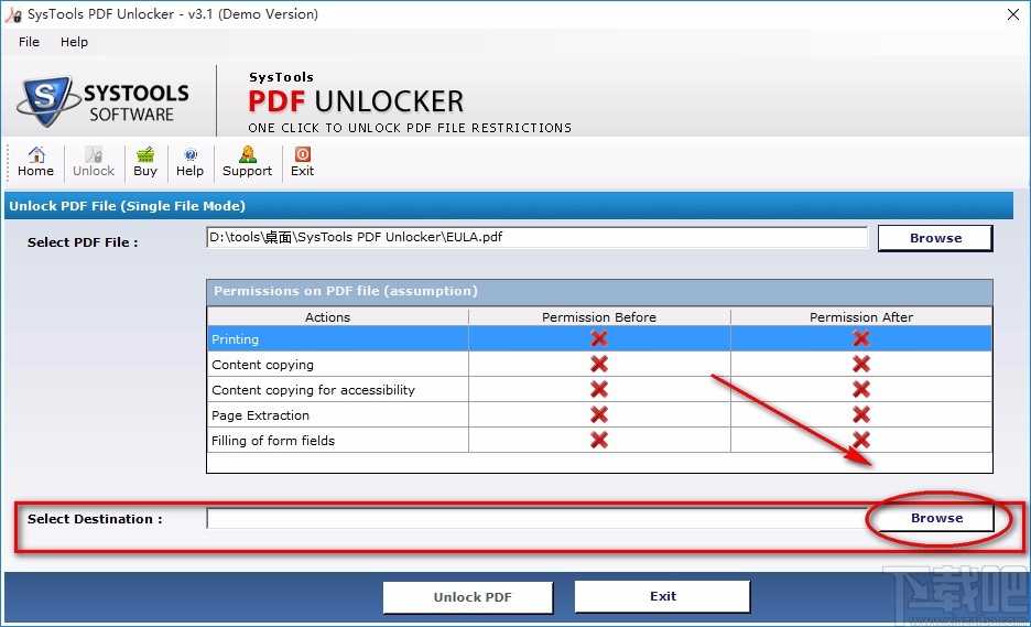 pdf unlocker解除PDF密码的方法