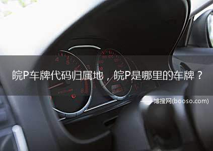 皖P车牌代码归属地，皖P是哪里的车牌(安徽省的城市车牌号开头及其所包含的地区)