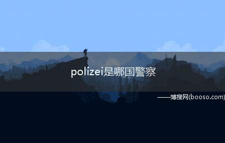 polizei是哪国警察（polizei是德国警察）